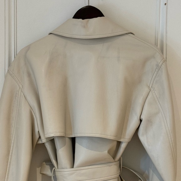 Babaton Tabloid leather Trench - Picture 3 of 3